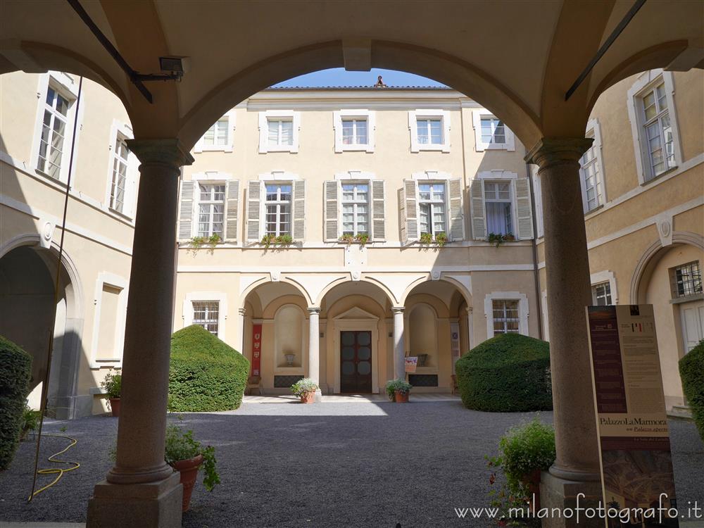 Biella (Italy) - Entrance court of La Marmora Palace